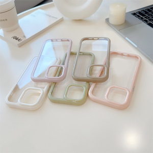 Funda para iPhone 17 Air, 16 Pro Max, 15, 13, 12, 11, 14, 17, <span class=keywords><strong>Color</strong></span> Crema, Resistente a Impactos, Acrílica, Simple, de Alta Gama, Rígida - Product Image 6