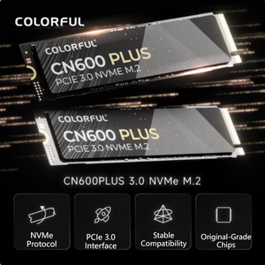 NOUVEAU Disque SSD interne coloré CN600 PLUS 512 Go M.2 NVMe 2280 PCIe Gen 3.0 X4 3000 Mo/s pour ordinateur portable et de bureau en stock - Product Image 4