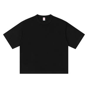 เสื้อยืดแขนสั้นผู้ชาย ผ้าถักเนื้อหนา 100% ผ้าฝ้าย สีพื้น คอกลม ไซส์ใหญ่ สามารถสั่งทำได้ - Product Image 5