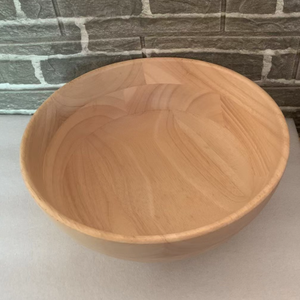 Tazón de Madera de Caucho de 28 CM para Ensaladas, Frutas y Masa Fermentada - Product Image 5