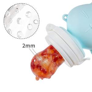 Meilleur distributeur de nourriture fraîche sans Bpa avec pochettes en Silicone, jouets de dentition <span class=keywords><strong>pour</strong></span> bébé, sucette - Product Image 5