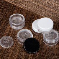 Ventes directes d'usine de matériaux d'emballage cosmétique de 10ml, boîte de poudre, crème pour le visage, boîte ronde en plastique, réutilisable