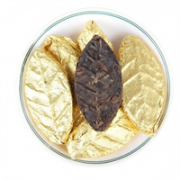 Thé Pu'er Ripe du Yunnan, Feuille d'Or de la Région de Menghai, en vrac, pressé, pour la santé, la perte de poids et la nutrition de l'estomac