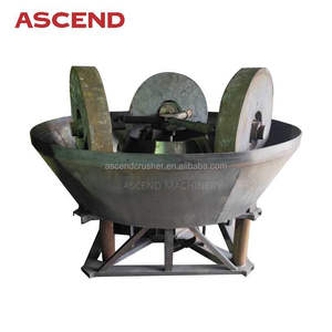 Molino de sartén húmeda, máquina de <span class=keywords><strong>tahona</strong></span> con 3 rodillos para equipo de minería de roca dorada - Product Image 1
