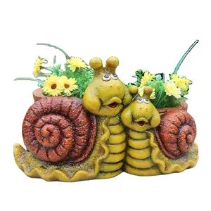 花园卡通乌龟蜗牛青蛙形状多汁花盆出售种植花盆