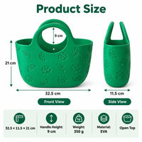 Sac à main EVA 32,5x11,5x21cm, fourre-tout de rangement étanche, coloré, avec breloques DIY, pour femme, décontracté, plage, voyage, usage quotidien, vente en gros