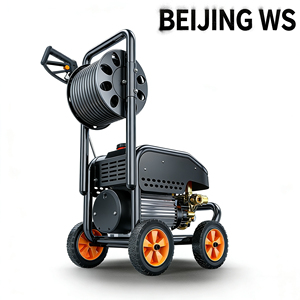 Hidrolavadora Eléctrica Industrial de <span class=keywords><strong>Alta</strong></span> <span class=keywords><strong>Presión</strong></span> de 5500W con Certificación CE, Hidrolavadora de <span class=keywords><strong>Alta</strong></span> Resistencia con Carrete de <span class=keywords><strong>Manguera</strong></span> para Uso Comercial - Product Image 3