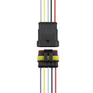 Conectores eléctricos automotrices impermeables de 5 pines con conector macho hembra de cable para motocicleta de <span class=keywords><strong>coche</strong></span> - Product Image 1