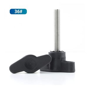 Tornillos de mariposa con perilla en T M4 M5 M6 de 5/16'' 18x3 con agarre moleteado, acero inoxidable, zincado, 40 mm, material plástico - Product Image 6