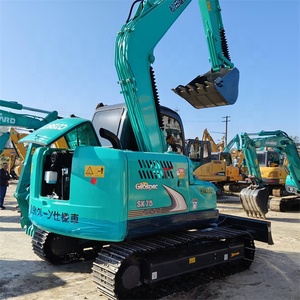 Kobelco 75 miniexcavadora usada SK75 sobre orugas excavadora de segunda mano 7 toneladas excavadora de alta calidad y bajas horas de trabajo para la venta - Product Image 5