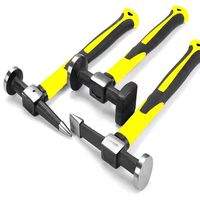 Kit de réparation de bosses de voiture, ensemble marteau et dolly, outils de carrosserie en acier au carbone avec poignée plastifiée