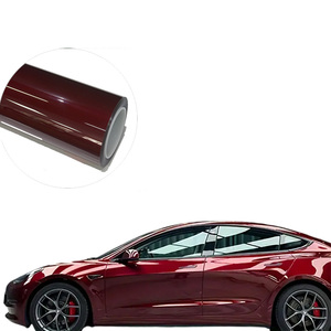 SAKUTA Haute Qualité <span class=keywords><strong>Dragon</strong></span> Sang Rouge Liquide Métal Film changeant de couleur PET Anti-Rayures Corps Couleur Autocollant De Voiture Vinyle Wrap Films - Product Image 1