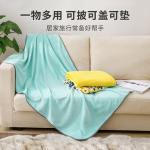 Coral Fleece Blanket Rectangular Soft Skin Friendly Multi Functional Home Bedroom Use Four Seasons - Product Image 1