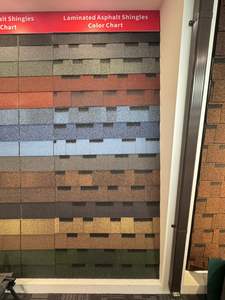 Bardeaux d'asphalte noirs <span class=keywords><strong>double</strong></span> couche de haute qualité, imperméables, faciles à installer, résistants à la chaleur, fabriqués en Chine pour les maisons - Product Image 2