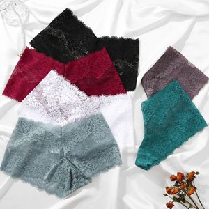 Culottes sexy transparentes en dentelle pour femmes, taille basse, découpées en V, en maille, lingerie érotique en gros - Product Image 1