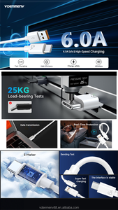 VDENMEN DENMEN Vente en gros au meilleur prix, câbles de données USB micro Lightning à charge <span class=keywords><strong>super</strong></span> rapide - Product Image 4