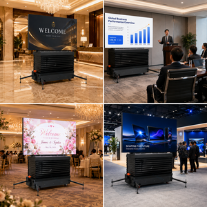 จอแสดงผล LED แบบพับได้ P1.2 สำหรับใช้งานภายในอาคาร ระบบไฮดรอลิก ยกขึ้นได้ พร้อมใช้งานทันที เหมาะสำหรับงานอีเว้นท์ นิทรรศการ และการประชุม - Product Image 2