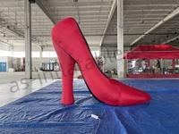 Modèle de chaussure gonflable géant personnalisé à talon haut pour la promotion d'événements