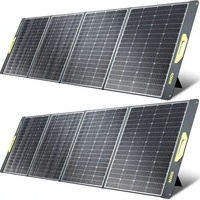 Panneau solaire portable Alecter Solar 800W, IP65, étanche, pliable, noir, efficacité >23%, silicium monocristallin, certifié TUV