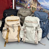 Grand sac à dos géométrique en nylon avec fermeture éclair, pour hommes et femmes, décontracté, pour les voyages, l'école, avec poches latérales, unisexe, pour tous les jours