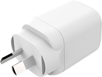 Chargeur rapide GaN 30W avec un seul port C pour les produits électroniques, téléphone portable, boîte de couleur personnalisée avec logo