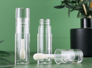 Conteneur d'huile à lèvres transparent en plastique avec logo personnalisé <span class=keywords><strong>ISMAN</strong></span>, mini tube de gloss à lèvres en cristal, emballage cosmétique, applicateur avec embout brosse - Product Image 6