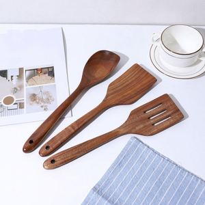 Home Kitchen Utensils <b>Set</b> Wooden Teak Wood Scraper and Spatula Cooking Tools - Product Image 5