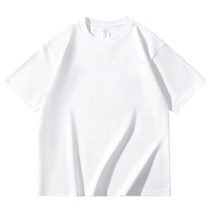 เสื้อยืดคอตตอน 100% หนัก 260 กรัม แบบสั่งทำพิเศษ OEM ODM ทรงโอเวอร์ไซส์ คอกลม แขนสั้น ไม่มีลาย พร้อมสกรีนโลโก้ - Product Image 2