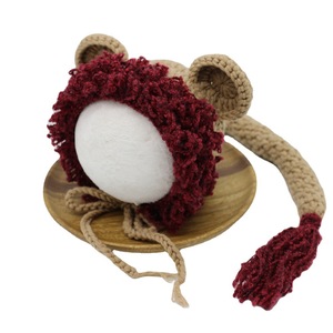 Vêtements de photographie pour enfants, photographie de nouveau-né, pleine lune, bébé, Photo en forme de Lion, queue de chapeau, nouvelle collection - Product Image 4