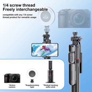 Trépied stable de 1708 mm, bâton de selfie extensible, support de téléphone pour téléphone portable 360 °   Prise de vue panoramique F16 pour Iphone <span class=keywords><strong>Xiaomi</strong></span> - Product Image 4
