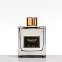 Diffuseur à Bâtonnets en Rotin Noir pour la Maison, Flacon en Verre d'Huile de Luxe, Parfum d'Ambiance, Vente en Gros au Quotidien