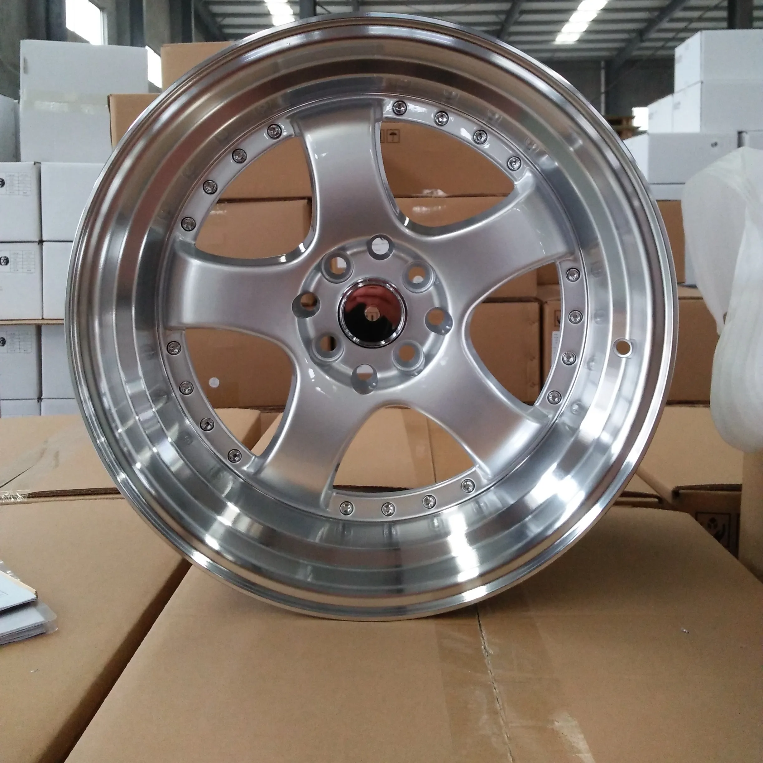 Flrocky Professional Manufacture Promotion Price 14X5.5 15 17 18 Inch Aluminum Alloy Casting Car Wheels