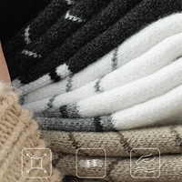 Chaussettes de compression hautes en polaire épaisse de haute qualité pour le fitness et le ski hivernal des jeunes hommes et femmes