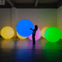 Ballon interactif LED gonflable PVC étanche à changement de couleur personnalisé, à commande tactile, pour décorations de concerts et festivals
