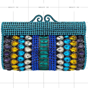 Women Elegant Dazzling Rhinestones <b>Clutch</b> Purse Shiny Faux Diamond Pillow Evening <b>Bag</b> for Wedding Night Out Celebration - Product Image 4