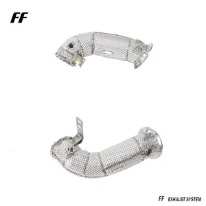 Downpipe High Flow 304 Stainless Steel Exhaust Downpipe For BMW X5M F95 X6M F96