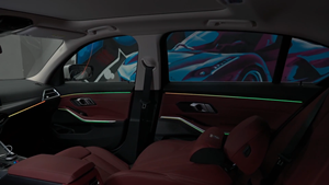 Nouvel éclairage d'ambiance dynamique 64 couleurs pour BMW Série 3 2023-2025 G20, kit d'amélioration de l'éclairage intérieur de voiture avec haut-parleurs, accessoires - Product Image 3