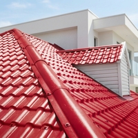Teja de PVC Moderna y Resistente, Lámina Impermeable para Techos, Material de Construcción con Aislamiento Térmico para Fábricas y Almacenes