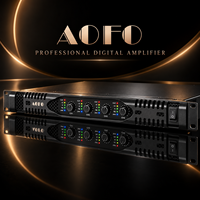 Amplificateur de puissance audio professionnel de classe D haute efficacité 4 x 1300 W, montage en rack 1U pour systèmes de sonorisation Line Array et DJ
