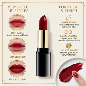 Brillo Labial Orgánico de Larga Duración con Logotipo Personalizado, Envases Redondos en Forma de Bala, Tubos de Lujo para Bálsamo Labial, Cosméticos para Bodas - Product Image 2