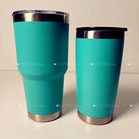 Gobelet à double paroi en acier inoxydable enduit de poudre de 20 oz 30 oz avec couvercle Magsafe Vasos pour les cadeaux d'anniversaire de la Saint-Valentin
