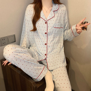 Fornitura di fabbrica prezzo più basso abbigliamento da notte da <span class=keywords><strong>donna</strong></span> <span class=keywords><strong>in</strong></span> <span class=keywords><strong>cotone</strong></span> latte da <span class=keywords><strong>donna</strong></span> set di abbigliamento da casa pigiama <span class=keywords><strong>vestiti</strong></span> per la casa - Product Image 6