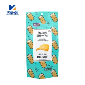 Custom printing plastic packaging food grade material doypack bags stand up pouch for potato chips seaweed crisps