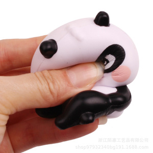 Jouet anti-stress en forme de panda, en plastique, dessin animé, rond, mignon, accessoire de décoration de table - Product Image 5