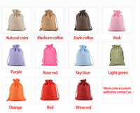 Sac cadeau en jute naturel avec impression de logo personnalisé, sac de shopping réutilisable en toile de jute, sac en toile de jute pour grains de café
