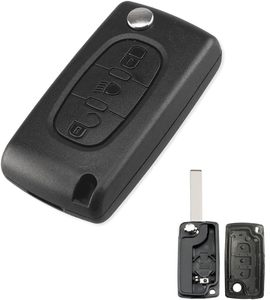 Coque de clé pliable à 3 boutons pour Citroën C2 C3 C4 C5 C6 C8, télécommande de voiture avec lame HU83 CE0536 - Product Image 1
