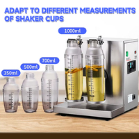 Baiwin Commerciële Dubbele Cup Shaker Machine Dubbele Kop Boba Thee Shake Machine voor Bubble Tea Shop Fruit Sap Cocktail Shaker