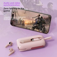 Nouveaux écouteurs sans fil avec batterie externe 5000 mAh 2-en-1, affichage LED, charge rapide 22,5 W, écouteurs intra-auriculaires portables Bluetooth pour extérieur