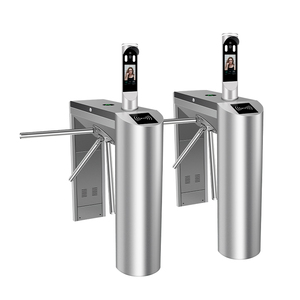 ประตูหมุนขาตั้งกล้องอัตโนมัติเต็มรูปแบบทำจากสเตนเลสการระบุความถี่ผ่าน RFID การควบคุมการเข้าถึงสำหรับเข้ายิม - Product Image 3