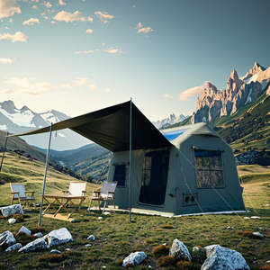 8.1 वर्ग मीटर चंदवा पोर्टेबल और वाटरप्रूफ हॉट टेंटे कैंपिंग गोफ्लैबल 9.5 वर्ग मीटर के साथ 10 - Product Image 1